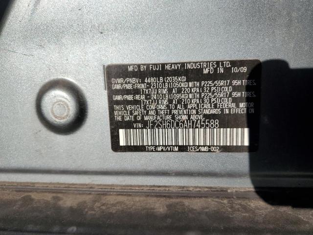 Photo 10 from auction – 2010 SUBARU FORESTER 2 with VIN JF2SH6DC6AH745588