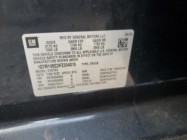 Photo 10 from auction – 2015 GMC SIERRA C15 with VIN 1GTR1VEC3FZ334015