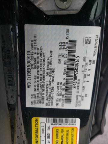 Photo 10 from auction – 2016 FORD FUSION SE with VIN 3FA6P0H92GR307615