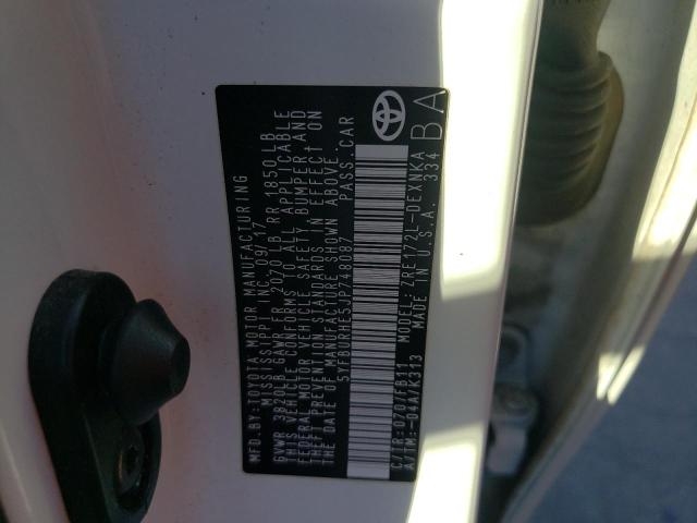 Photo 10 from auction – 2018 TOYOTA COROLLA L with VIN 5YFBURHE5JP748087