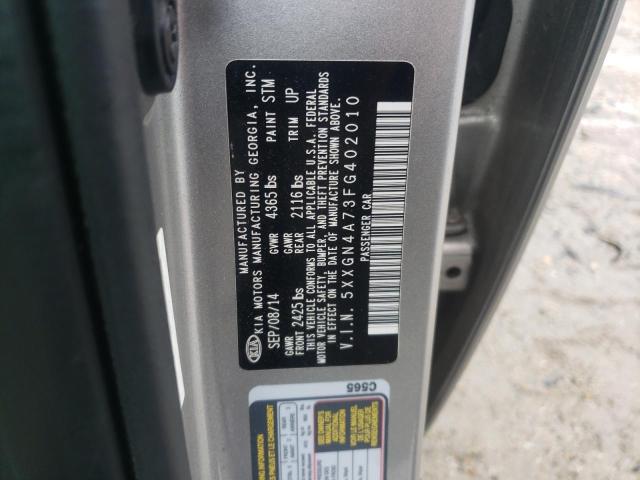 Photo 10 from auction – 2015 KIA OPTIMA EX with VIN 5XXGN4A73FG402010