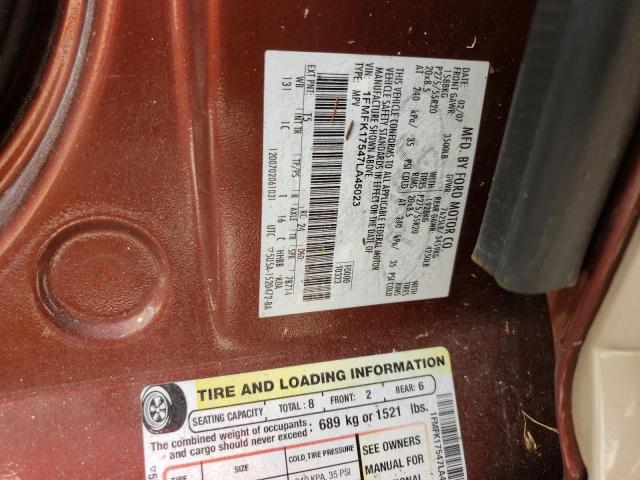 Photo 10 from auction – 2007 FORD EXPEDITION with VIN 1FMFK17547LA45023