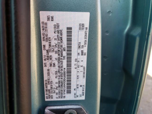 Photo 10 from auction – 2013 FORD ESCAPE SEL with VIN 1FMCU0HX2DUA88014