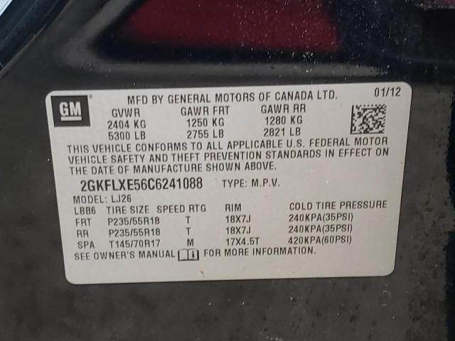 Photo 10 from auction – 2012 GMC TERRAIN SL with VIN 2GKFLXE56C6241088