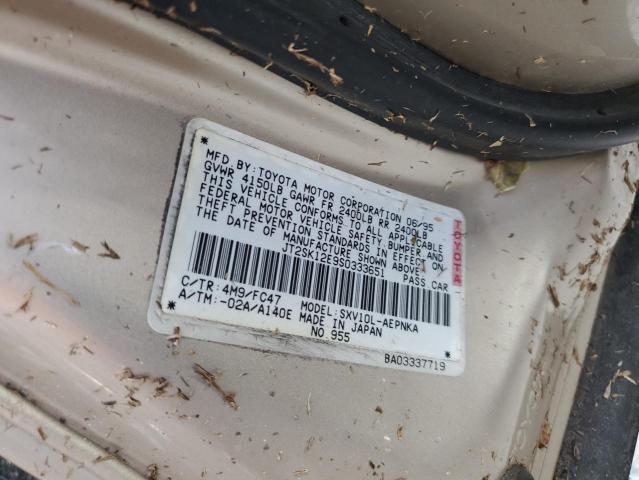 Photo 10 from auction – 1995 TOYOTA CAMRY LE with VIN JT2SK12E9S0333651