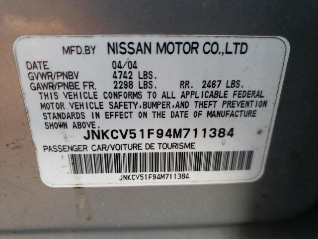 Photo 10 from auction – 2004 INFINITI G35 with VIN JNKCV51F94M711384