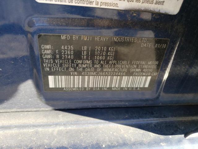 Photo 10 from auction – 2010 SUBARU LEGACY 2.5 with VIN 4S3BMCJ66A3234466