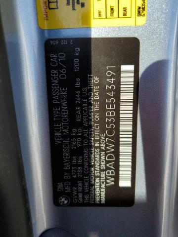 Photo 10 from auction – 2011 BMW 328 I SULE with VIN WBADW7C53BE543491
