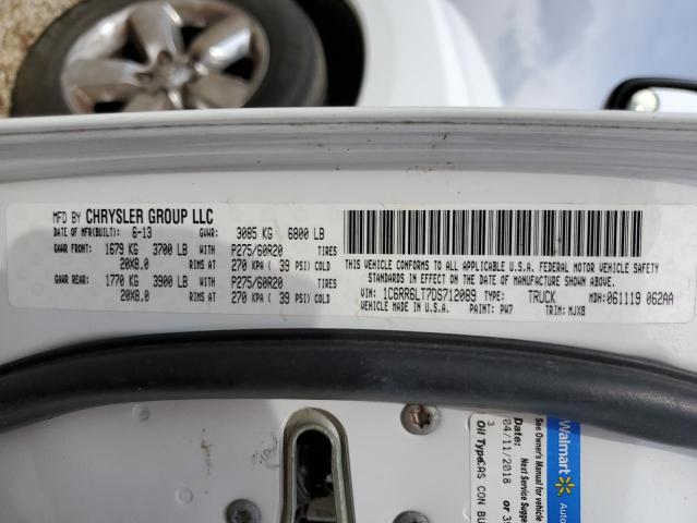 Photo 10 from auction – 2013 RAM 1500 SLT with VIN 1C6RR6LT7DS712089
