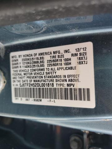 Photo 10 from auction – 2013 HONDA CROSSTOUR with VIN 5J6TF2H52DL001818