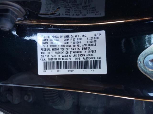Photo 10 from auction – 2015 HONDA ACCORD EXL with VIN 1HGCR2F82FA046476