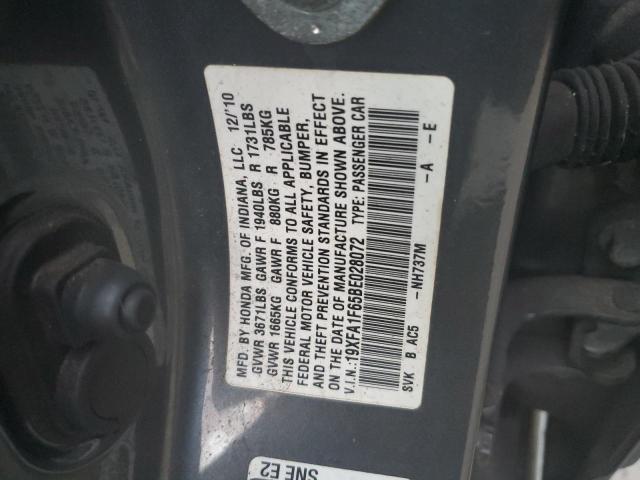 Photo 10 from auction – 2011 HONDA CIVIC LX-S with VIN 19XFA1F65BE028072
