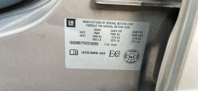 Photo 10 from auction – 2007 CADILLAC CTS with VIN 1G6DM57T970195855