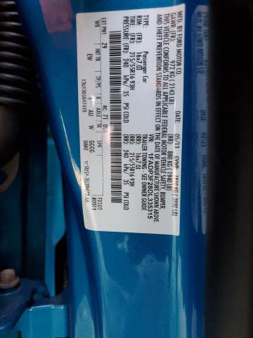 Photo 10 from auction – 2013 FORD FOCUS SE with VIN 1FADP3F28DL335315