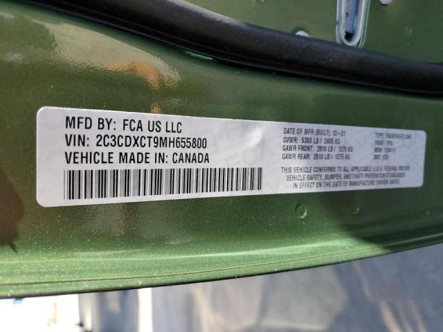 Photo 10 from auction – 2021 DODGE CHARGER R/ with VIN 2C3CDXCT9MH655800