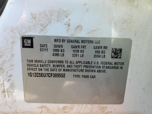 Photo 10 from auction – 2012 CHEVROLET MALIBU 1LT with VIN 1G1ZC5EU7CF389592