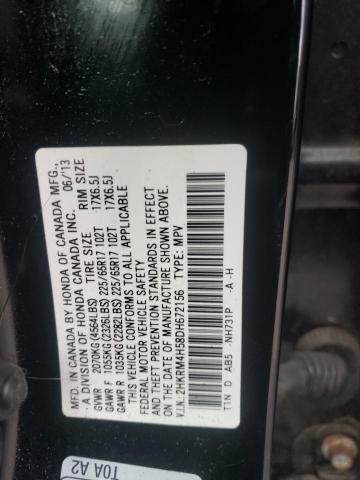 Photo 10 from auction – 2013 HONDA CR-V EX with VIN 2HKRM4H58DH672156