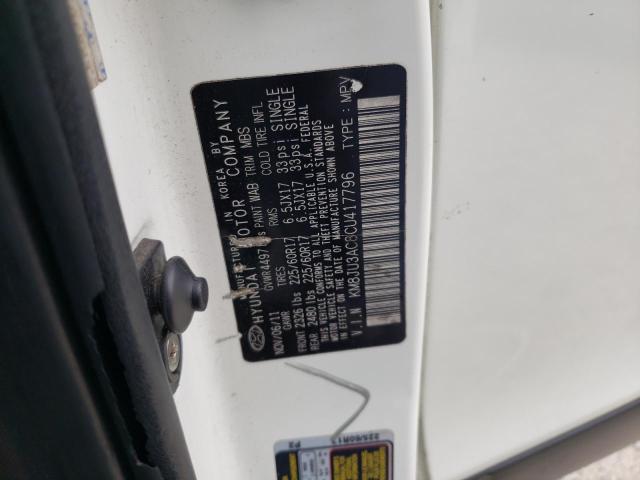 Photo 10 from auction – 2012 HYUNDAI TUCSON GLS with VIN KM8JU3AC8CU417796