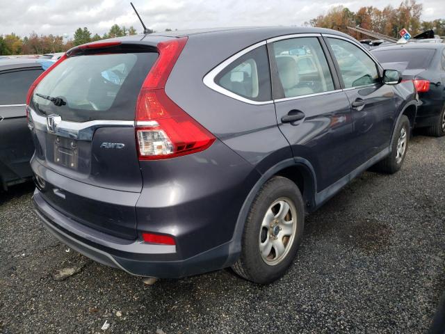Photo 4 from auction – 2016 HONDA CR-V LX with VIN 2HKRM4H30GH677208
