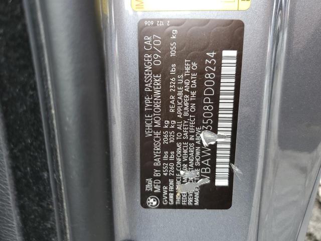 Photo 10 from auction – 2008 BMW 328 XI with VIN WBAWC33508PD08234