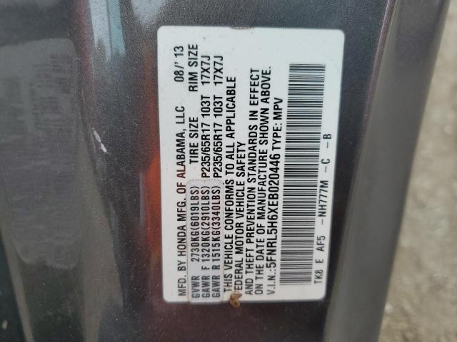 Photo 10 from auction – 2014 HONDA ODYSSEY EX with VIN 5FNRL5H6XEB020446