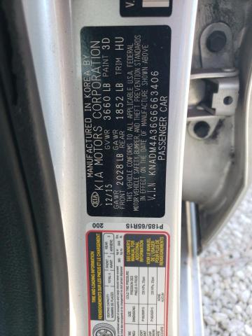 Photo 10 from auction – 2016 KIA RIO LX with VIN KNADM4A36G6663406