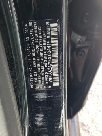 Photo 10 from auction – 2016 PORSCHE PANAMERA 2 with VIN WP0AA2A79GL004419