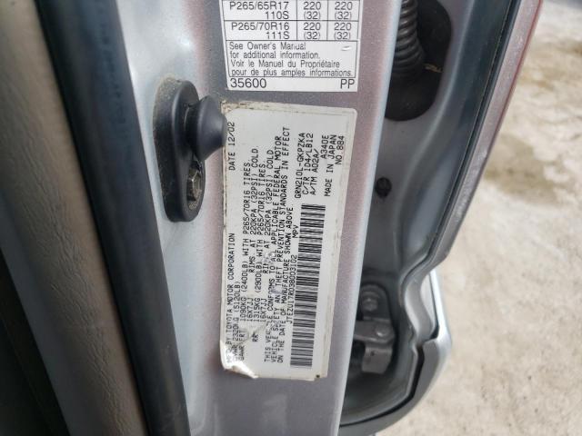 Photo 10 from auction – 2003 TOYOTA 4RUNNER LI with VIN JTEZU17R038003102
