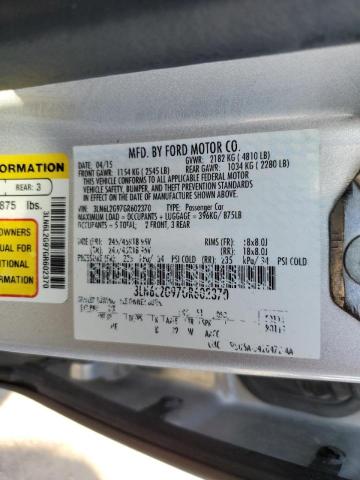 Photo 10 from auction – 2016 LINCOLN MKZ with VIN 3LN6L2G97GR602370