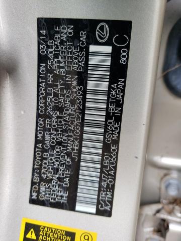 Photo 10 from auction – 2014 LEXUS ES 350 with VIN JTHBK1GG7E2123493