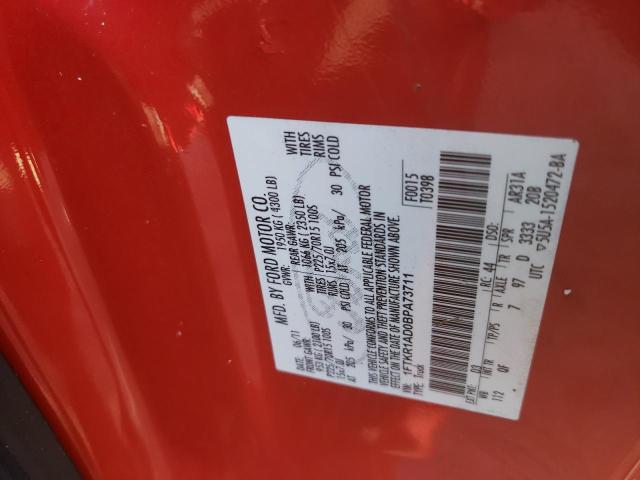 Photo 10 from auction – 2011 FORD RANGER with VIN 1FTKR1AD0BPA73711