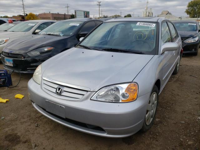 Photo 2 from auction – 2002 HONDA CIVIC EX with VIN 1HGES26722L078945
