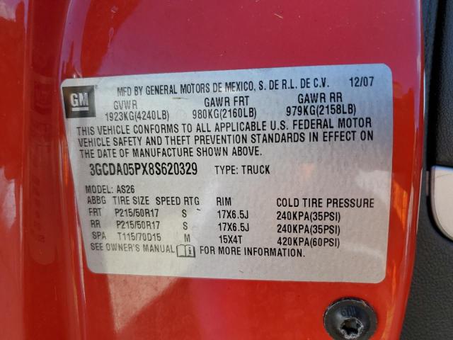 Photo 10 from auction – 2008 CHEVROLET HHR PANEL with VIN 3GCDA05PX8S620329