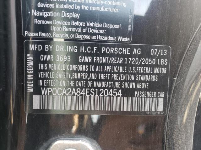 Photo 10 from auction – 2014 PORSCHE BOXSTER with VIN WP0CA2A84ES120454