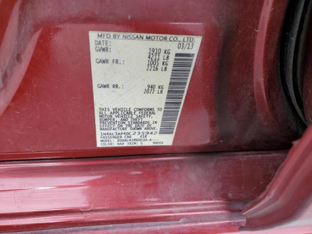 Photo 10 from auction – 2013 NISSAN ALTIMA 2.5 with VIN 1N4AL3AP4DC235942
