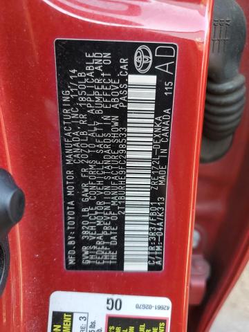 Photo 10 from auction – 2015 TOYOTA COROLLA L with VIN 2T1BURHE9FC298533