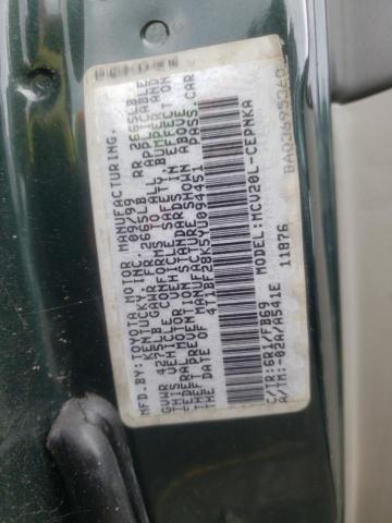 Photo 10 from auction – 2000 TOYOTA CAMRY LE with VIN 4T1BF28K5YU094451