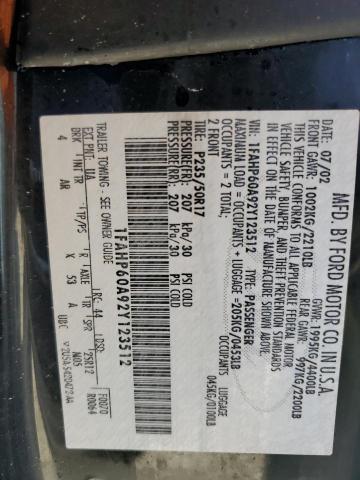 Photo 10 from auction – 2002 FORD THUNDERBIR with VIN 1FAHP60A92Y123512