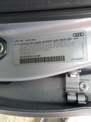 Photo 10 from auction – 2016 AUDI S3 PREMIUM with VIN WAUB1GFF9G1041268
