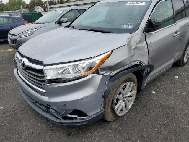 Photo 9 from auction – 2014 TOYOTA HIGHLANDER with VIN 5TDBKRFH0ES009421