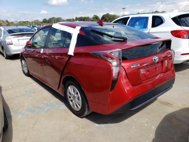 Photo 3 from auction – 2016 TOYOTA PRIUS with VIN JTDKBRFU9G3528310