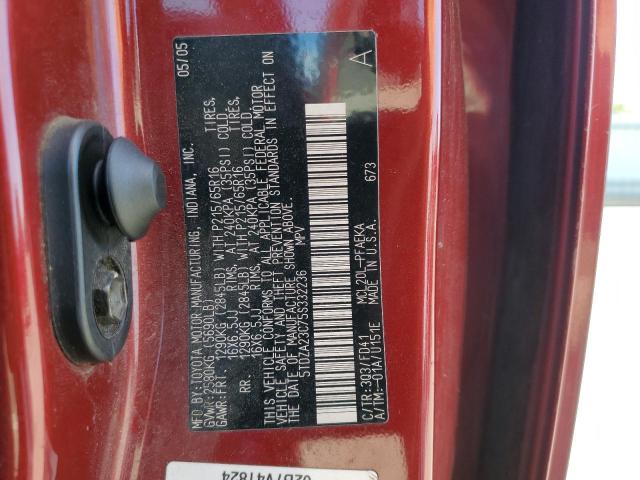 Photo 10 from auction – 2005 TOYOTA SIENNA CE with VIN 5TDZA23C75S332236