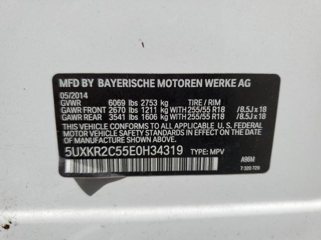 Photo 10 from auction – 2014 BMW X5 SDRIVE3 with VIN 5UXKR2C55E0H34319