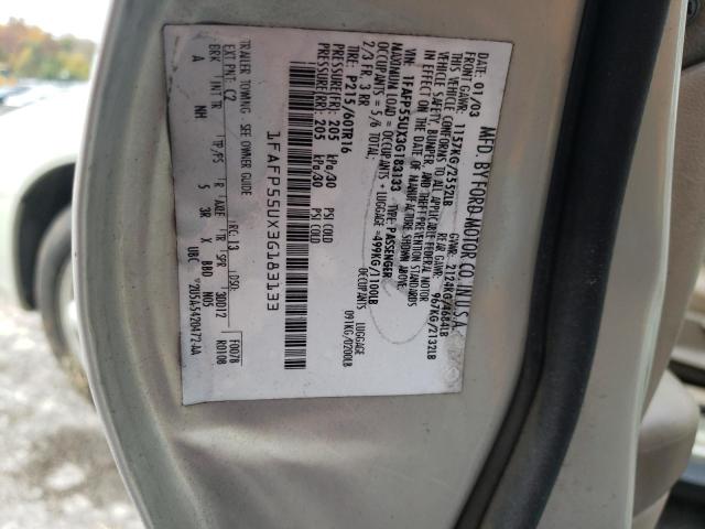 Photo 10 from auction – 2003 FORD TAURUS SES with VIN 1FAFP55UX3G183133