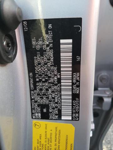 Photo 10 from auction – 2009 TOYOTA HIGHLANDER with VIN JTEES42A792119576
