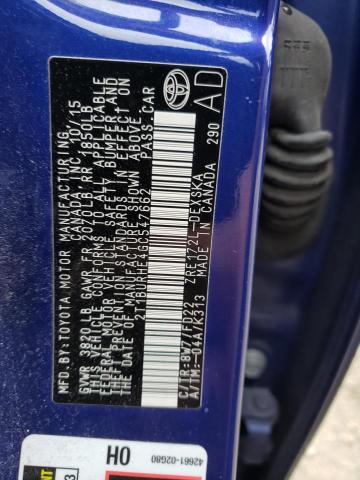 Photo 10 from auction – 2016 TOYOTA COROLLA L with VIN 2T1BURHE4GC547662