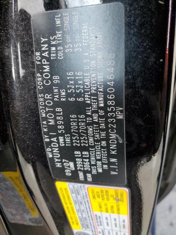 Photo 10 from auction – 2008 HYUNDAI ENTOURAGE with VIN KNDMC233586046488