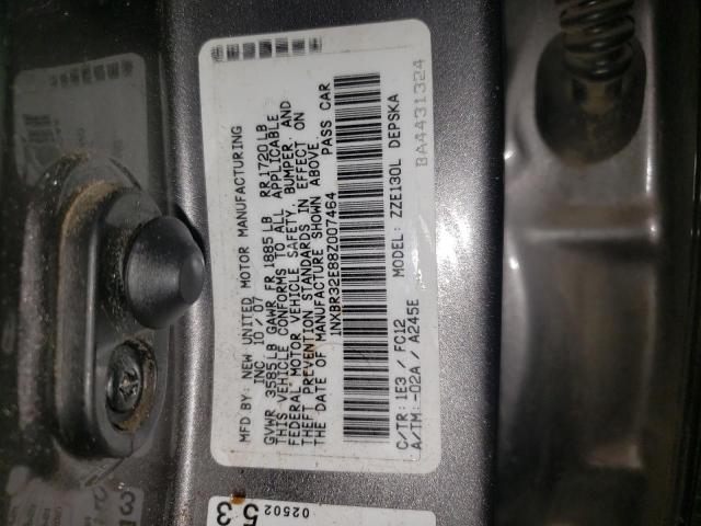 Photo 10 from auction – 2008 TOYOTA COROLLA CE with VIN 1NXBR32E88Z007464