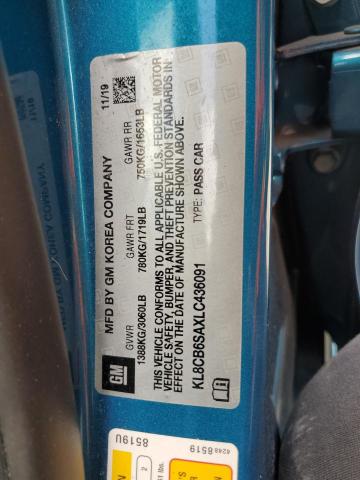 Photo 10 from auction – 2020 CHEVROLET SPARK LS with VIN KL8CB6SAXLC436091