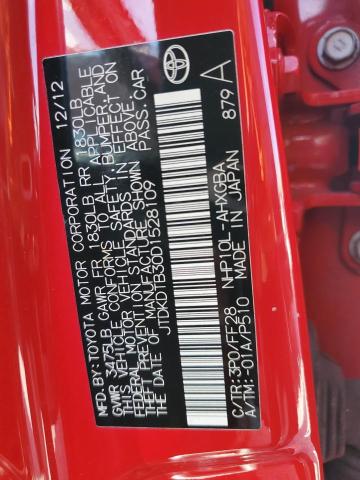 Photo 10 from auction – 2013 TOYOTA PRIUS C with VIN JTDKDTB30D1528109